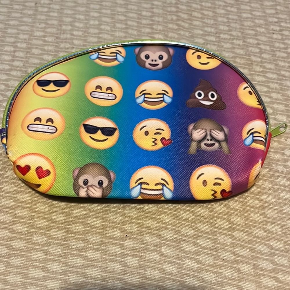 Emoji makeup bag